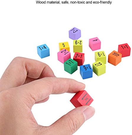 Wooden Times Table Board with Answers, Number Blocks, Kids Wooden Educational Multiplication Games, Mathematics Blocks Puzzle, Math Learning Tools Toys for 3 4 5 6 Years Old Kids 5 41o+RCwkAoL. AC