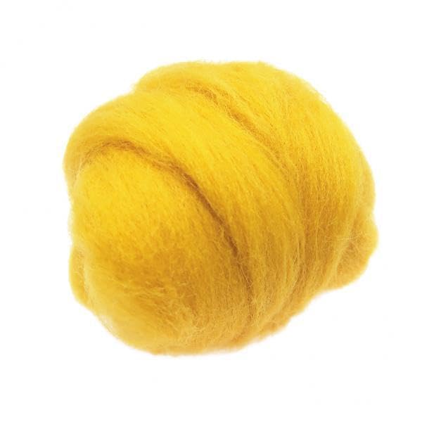 LOOM TREE® 3xHandmade 10g Wool Roving Fibre for Needle Felting Materials Yellow | Needlecrafts & Yarn | Spinning & Felting | Roving Wool & Fibers-picture-24