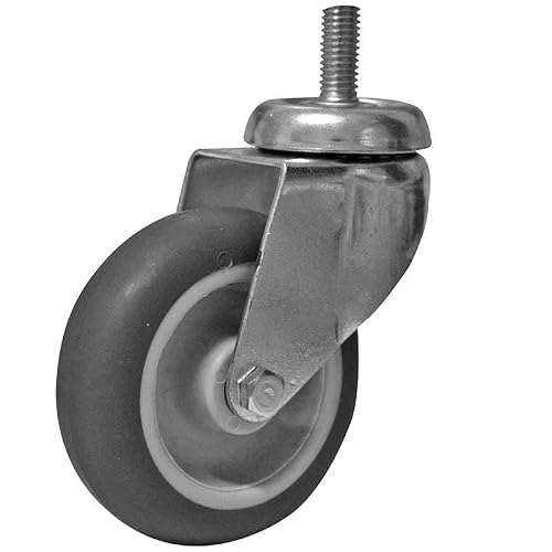 Ruote Con Supporto A Perno Art. 602 Ng - Ã˜ Mm. 40 - Perno 8Ma - Conf. 24 Pz