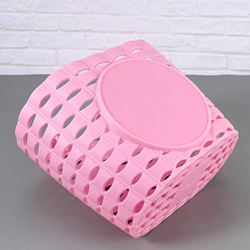 Besportble Kids Bike Basket Plastic Front Handlebar Bicycle Lift Off Baskets For Children Bike Accessories (Pink) Size M #TOP6