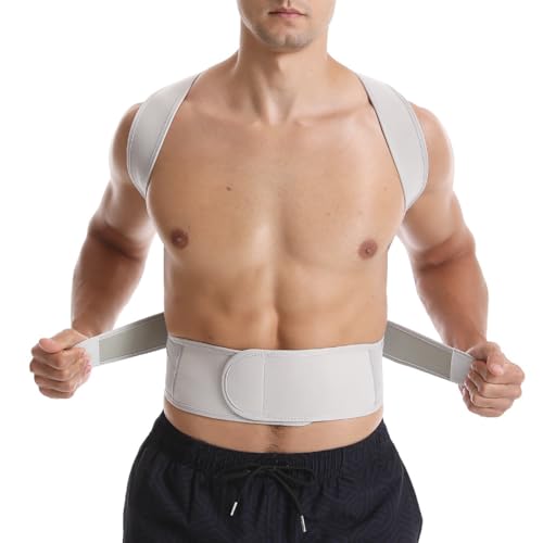 Cinturón de soporte lumbar completo corrector de postura ajustable enderezador de hombros 5