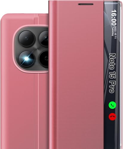 Étui de protection à rabat rigide en PC pour Redmi Note 15 Pro anti-chute
