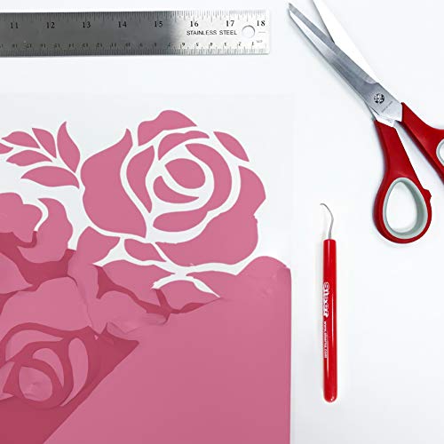 Siser Easyweed Heat Transfer Vinyl 11.8" X 3Ft Roll (Pink) Compatible With Siser Romeo/Juliet & Other Professional Or Craft Cutters - Layerable - Cpsia Certified #TOP2