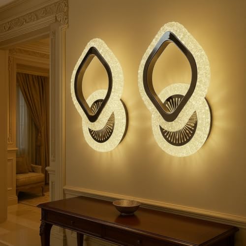 Image of Lyse Decor Wall Lights for Home Decoration LED Wall Light with 3 Color Modes, Easy Installation, Ideal for Modern Interiors, Bedroom, Living Room, Hallway, Office (2, WL85)