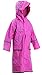 Maypes Kids Raincoat with Reflector - Unisex Vinyl Rain Jacket with Snap Closure - Rain Coats for Kids Boys and Girls of All Ages - Water Proof Raincoat with Reflective Bands for Safety Pink