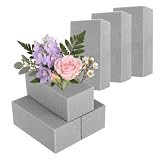 6 Stück Steckmasse Trockenblumen,Kunstblumen Gestecke Tischdekoration Grau