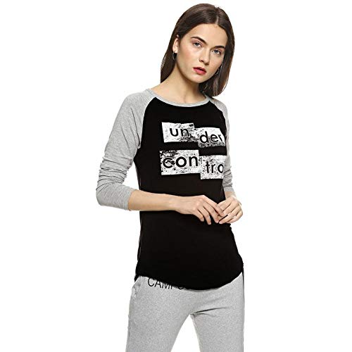 Image of Campus Sutra Women's Regular Fit Top (AZ19TOP BNKFS W UC AZ Bl: Gr Small)