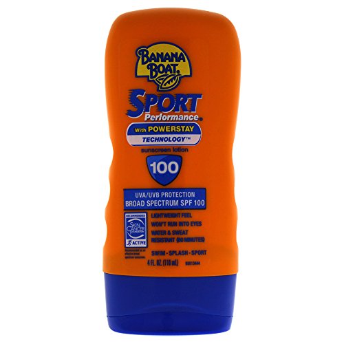 Banana Boat Sport Performance Sunscreen Lotion SPF 100, 4-ounce Bottles (Pack of 2)