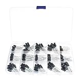 15 Values 200pcs Electrolytic Capacitor Assortment Kit, 0.1uF to 220uF 10V...