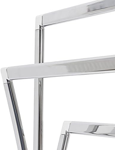 Relaxdays Towel Rack Curved H x W x D: 86 x 50 x 20 cm Free Standing Towel Rail Small Clothes Butler in Stainless Steel Finish Bath Towel Holder with 3 Rails  Silver