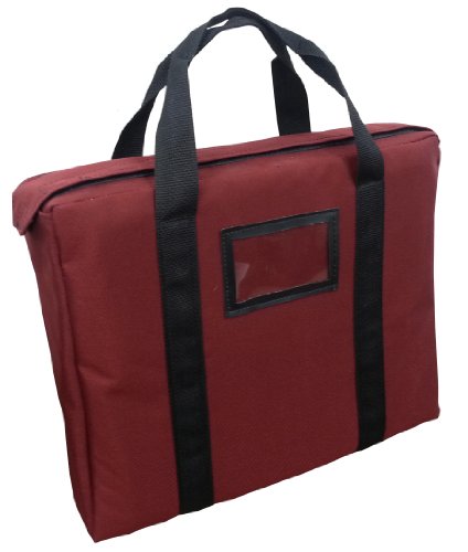 Fireproof Briefcase Style Bag Lockable (Burgundy)
