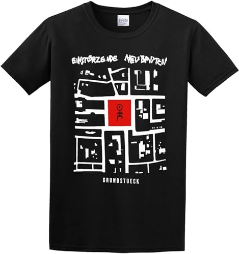 CRIFFIN Men's Einsturzende Neubauten Grundstueck Regular Fit T Shirt Black XXL
