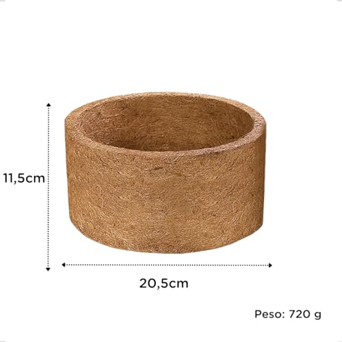 Vaso de fibra de coco Nutricoco 3 (11,5 cm altura x 2,5 diâmetro)