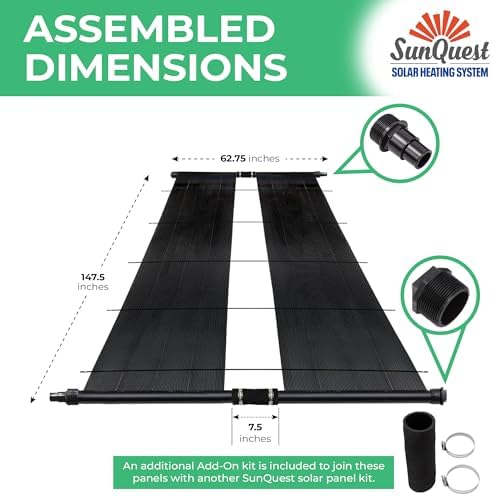 SunQuest - 2 Panels (2ft x 12ft) with Panel kit, Add-On & Mounting Kit - 2