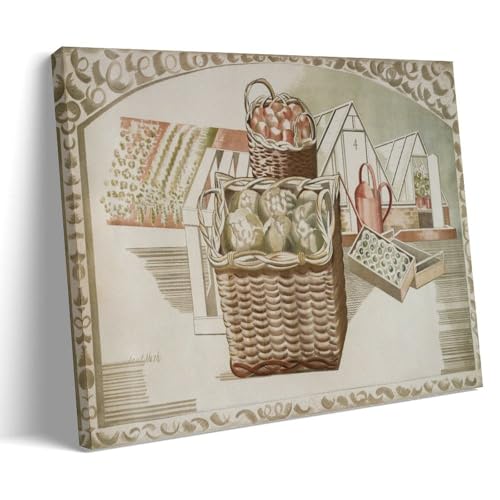 Fruit Gardens And Orchard (1930) Poster by Paul Nash�C���e���A�f�U�C���̃|�X�^�[�A�Ƃ̑����̔��w�A�����̐V�����Ƃ̑��蕨12x18inch(30x45cm) Frame-style