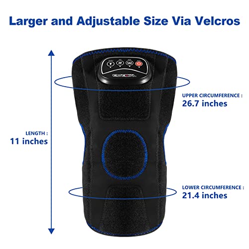 Cincom Heated Knee Massager, Air Compression Knee Massager With Heat For Pain Relief Knee Brace Wrap For Knee Arthritis,Injury,Joint Pain 3 Modes & 3 Intensities (A Pair) Fsa Hsa Approved #TOP5