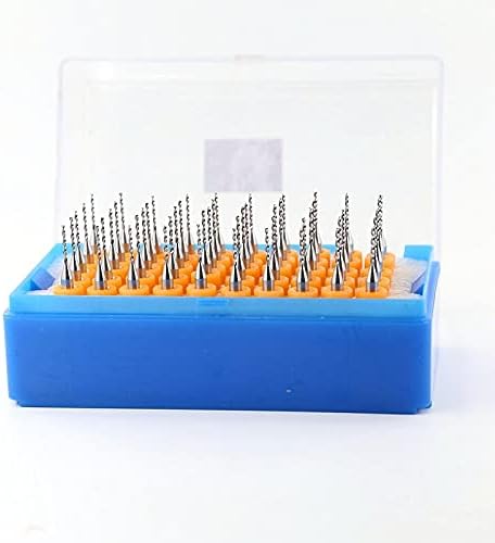 Drill Bits For Tungsten Carbide PCB Drill Bit 50pieces/set Circuit Board Mini Drill Drill Wood Ceramic Tool Milling Machine Attachment - (Hole Diameter: 1.05mm 50PCS; Shank Shape: 3.175mm)
