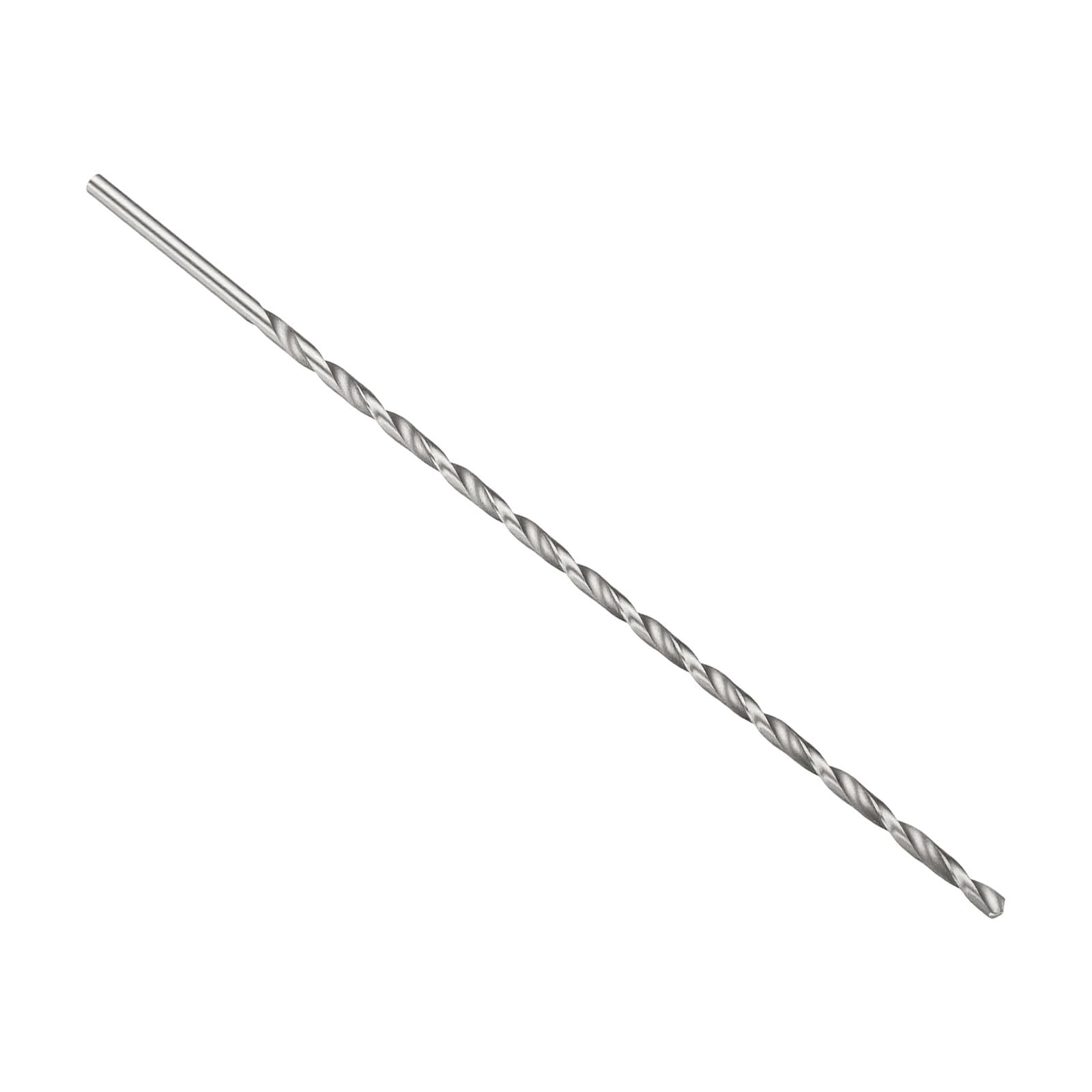 PATIKIL 5mm Drill Bit, 250mm Extra Long Straight Shank Bits M2 High-Speed Steel 135° Uncoated for Stainless Steel Hard Metal