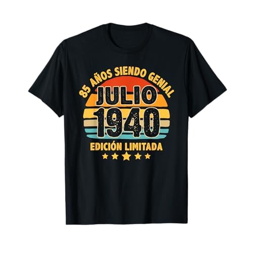 Julio 1940 85 Años Hombre Cumpleaños Regalo Julio 1940 Camiseta