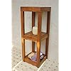 Cabinet Bathroom AquaTeak Patented Sula™ Square Three Tier Teak