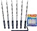 FTG Maximum Torque Pro Pack 6 Piece Same Size set #8 (11/64") Replacement Countersink Drill Bit Only and Hex Wrench - Tapered Bit Secured with Pin