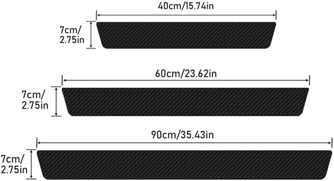 5 PCS Car Door Threshold Protection for Ford Expedition Max Door Guard, Carbon Fiber Sticker Anti-Scratch Self-Adhesive Entry Sill Protector