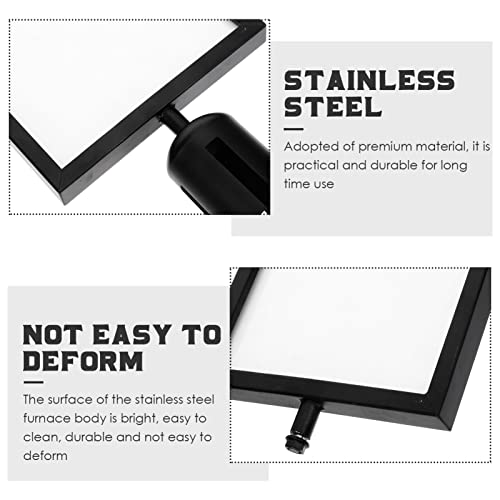 SEWACC Suporte De Sinal De Aço Inoxidável Suporte De Sinal Superior Quadro De Sinal Vertical Quadro