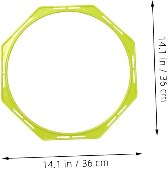 4pcs Multi-function Reusable Agility Rings Training Hoops for Football Basketball Tennis Brightly Colored Speed Training Equipment for Active Boy Girl and Adults