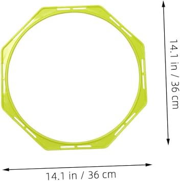 4pcs Multi-function Reusable Agility Rings Training Hoops for Football Basketball Tennis Brightly Colored Speed Training Equipment for Active Boy Girl and Adults