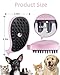 3 in 1 Cat Steamy Brush with Care Solution 2Pcs - Electric Spray Grooming Comb for Cats Dogs, Steaming Silicone Massage Brush - Self Cleaning Pet Hair Remover - Blue & Purple