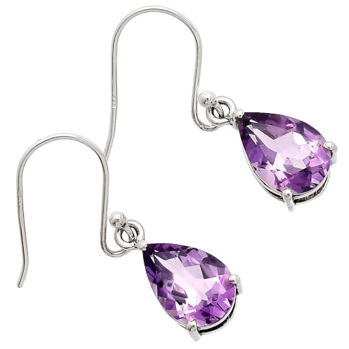 Natural Multi Stone Pear Shape 925 Silver Earrings DGE1085 E-1021