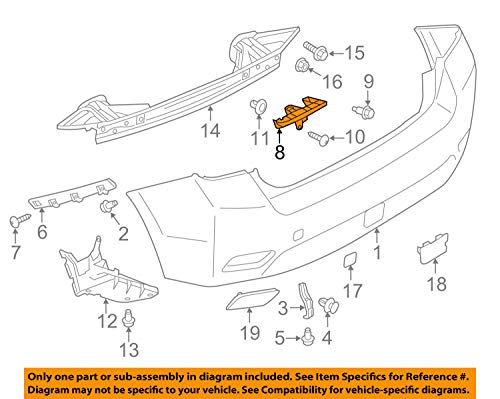 Genuine Subaru 57707FJ080 Bracket (Rear Bumper Corner, Right), 1 Pack