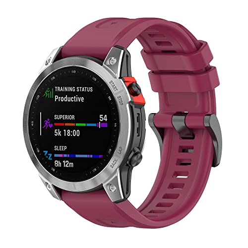 Correa de silicona para Garmin Fenix 7 que evita rozaduras durante el deporte