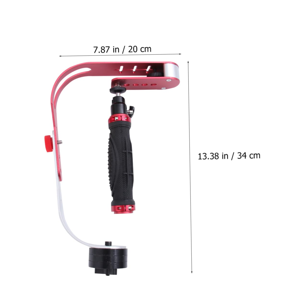 Stabilizzatore per Fotocamera Dslr Dv a Mano Rosso