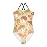 Materiale: i costumi da bagno per ragazze sono realizzati in 85% poliestere e 15% spandex, leggero e traspirante, morbido e delicato sulla pelle, elastico, comodo da indossare e il tessuto ad asciugatura rapida consente ai bambini di rimanere freschi dopo aver giocato con l'acqua e godersi facilmente l'acqua estiva.