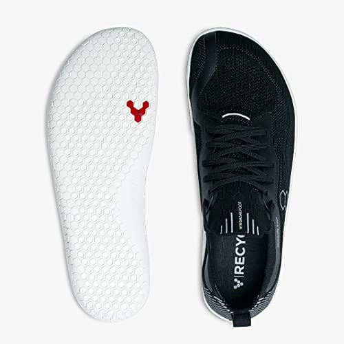 Vivobarefoot Primus Lite Knit, Mens Vegan Light Breathable Shoe With Barefoot Sole Black #TOP1