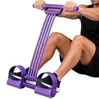 Tire-pédale élastique Réglable 100 Lb – Entraînement Des Jambes, Bras, Taille – Antidérapant, Pour Fitness Maison