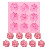 Cream Silicone Fondant Molds, Cookie Chocolate Molds for Cake Decoration Candy Cupcake Topper Cake Polymer Clay Crafts Epoxy Resin