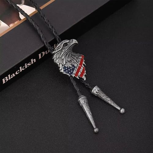 Image of Jeilwiy Bolo Tie for Men, Western Bolero Tie Cowboy Ties Native American Cowgirl Bolo Tie Accessories for Men Women