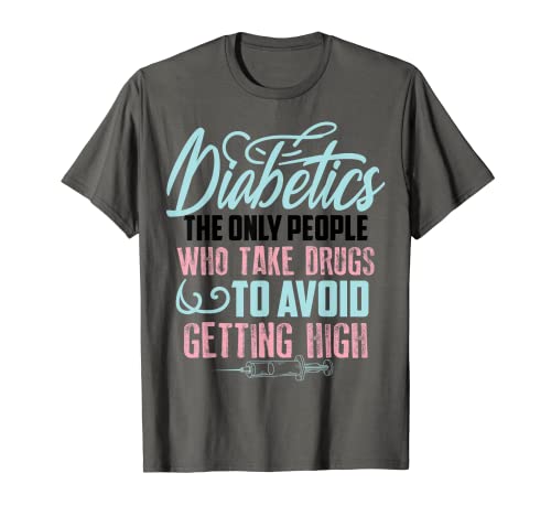 Divertido regalo de conciencia sobre la diabetes | Lindo niño diabético niña niños Camiseta