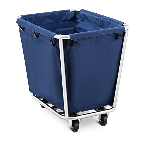 Carrello Portabiancheria In Acciaio Inox Commerciale - 90x65x80 Cm, Capacità 350L, Telaio Rimovibile Con Ruote, Sacchetto Impermeabile, Per Hotel, Casa, Ospedali, Lavanderie - 4