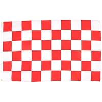 AZ FLAG Bandera A Cuadros Rojos Y Blancos 150x90cm - Bandera de