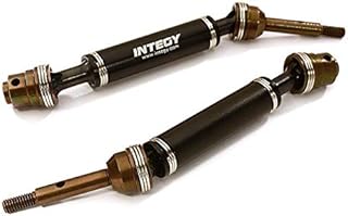 Integy RC Model C28408BLACK Telescopic Rear Universal Drive Shaft (2) for 1/10 Slash 4X4 & Stampede 4X4