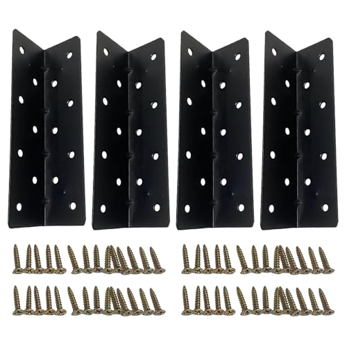 Soportes Para Parterres Elevados | Conector Bracket 90° Para De Cultivo Con Tornillo,Conectores de Esquina Para Camas Elevadas | para Jardín Trasero Interior y Exterior Muebles de