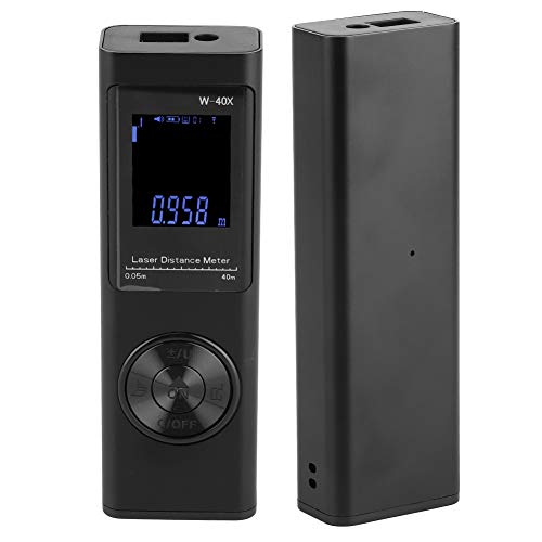 Localizador de alcance de alta precisão, fita métrica eletrônica digital portátil de 40 m, mini edif