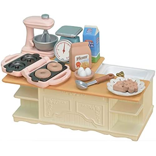 Calico Critters - Kitchen Island Set - Dollhouse Furniture & Accessories