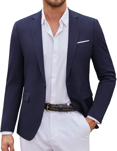Image of COOFANDY Mens Casual Blazer Suit Jackets One Button Sport Coats Lightweight Business Sports Jackets