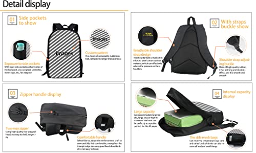 Mumeson Mochila infantil de 43 cm para meninos e meninas, mochila escolar de grande capacidade, moch