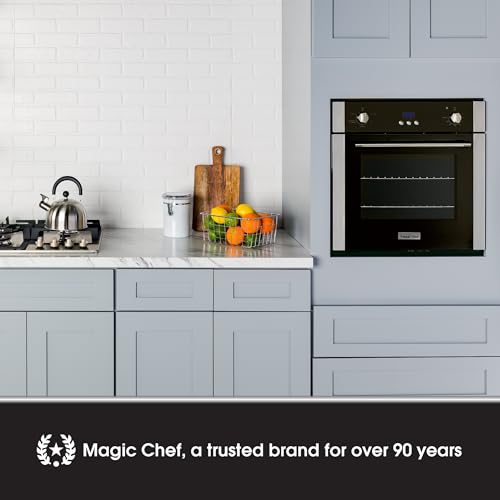 Image of Magic Chef MCSWOE24S Electric 24 inch 2.2 cu. ft. Single Wall Oven with Convection, Stainless Steel