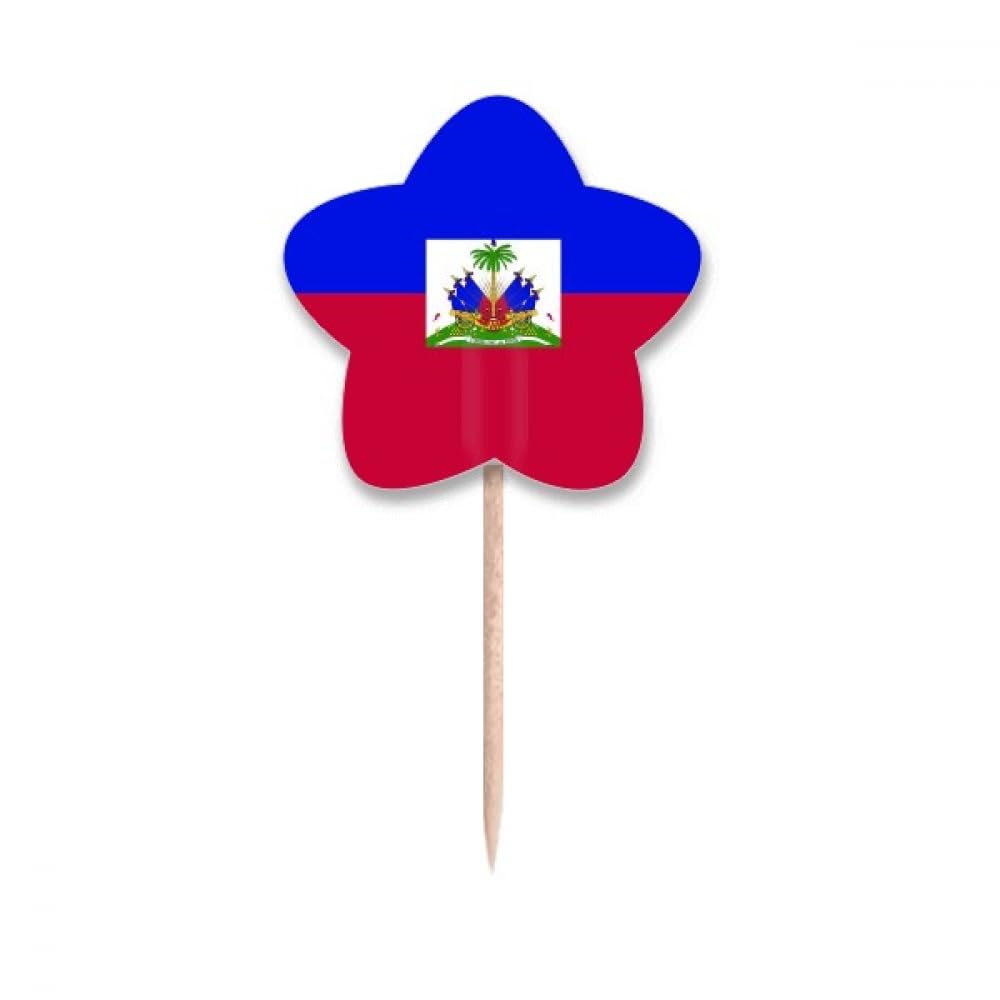 Cure-dents drapeau national d'Haïti pics à brochette amérique du nord cupcake picks